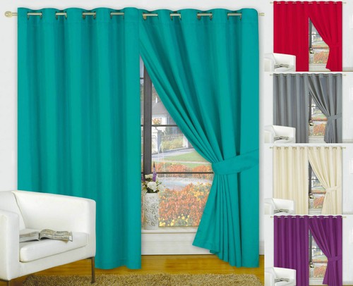 Decent faux silk ready made - faux,
