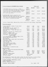 Volkswagen Richard Holdsworth Caravans Price List 1979 UK Single Sheet Brochure