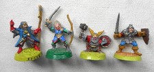 Complete Set of Four Painted Advanced Heroquest Heroes. Games Workshop.