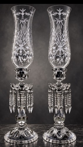 Pair antique baccarat - pair,