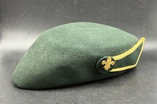 Vintage Emerald Green Ladies Leader BERET Cub Cubs Scouts Scout badge 1980s Hat