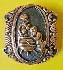 Beautiful Light Weight Metal Candida Joe Calafato Style South African Brooch