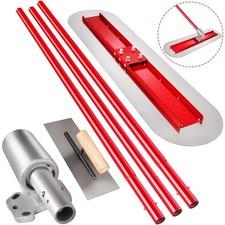 Concrete Finishing Trowel Bull Float Concrete Kit w/Small Trowel &1.8M Handles