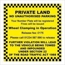 SIGN Private Land No