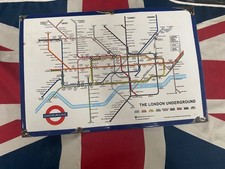 London Underground Map Metal