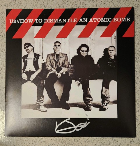 Bono signed autographed how - u2,