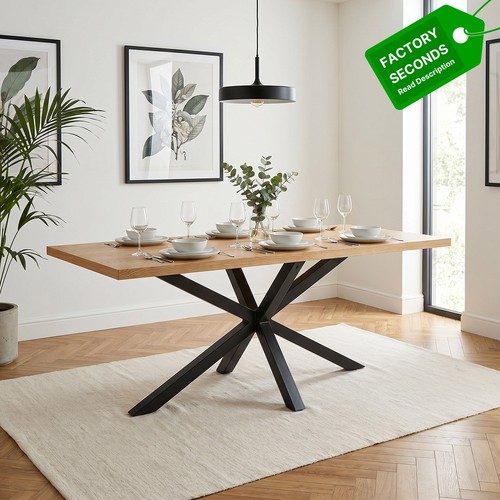 Dining table modern industrial - dining,