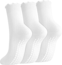 3 Pairs Pilates Socks Non Slip