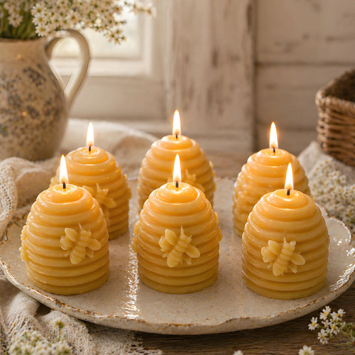 Beehive skep votive - skep,