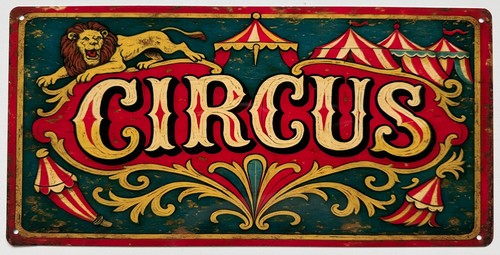 Metal vintage style sign - metal,