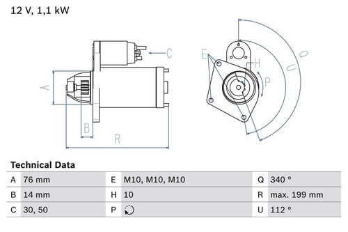 Starter motor ford focus - starter,