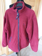 Mens Vintage Bronte Fleece Jacket Red Large
