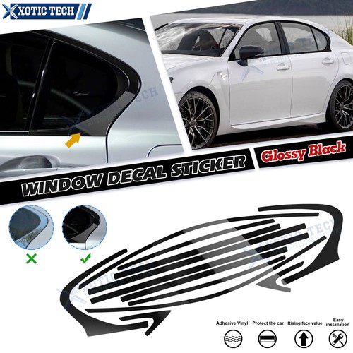 12pcs gloss black side window - 12pcs,