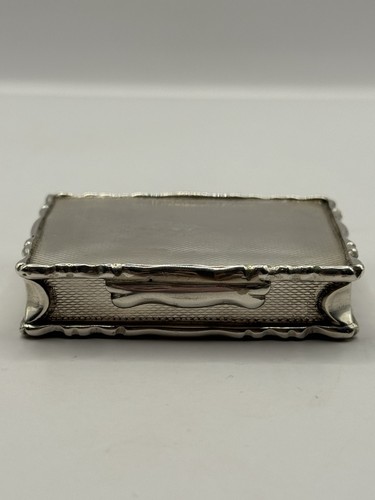 Sterling silver georgian snuff - silver,