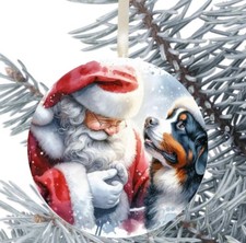 Bernese Mountain Dog Hanging Bauble Decoration Christmas 