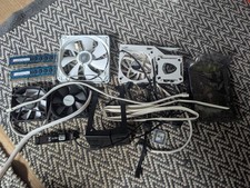 JOB LOT PC Parts - Fans Cables RAM HDD Tubing SLI Brackets