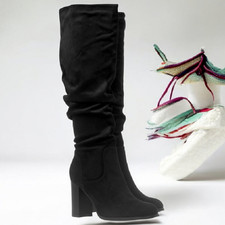 LADIES KNEE HIGH BLACK shoes
