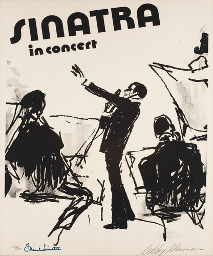 Frank sinatra signed flyer - sinatra,