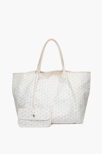 Goyard louis white gm tote - goyard,