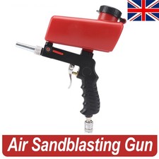 1/4" Air Sandblasting Gun Handheld Sand Blaster Portable Shot Media Blasting UK