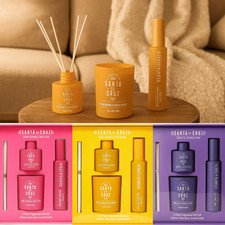 fragranced candle reed diffuser room spray gift set for girls women luxury