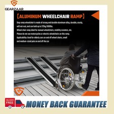 Telescopic Ramps for Loading over Car Bumpers new 5ft PAIR Car Threshold Folding