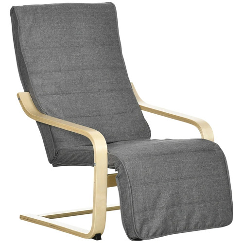 Homcom rocking chair grey - homcom,