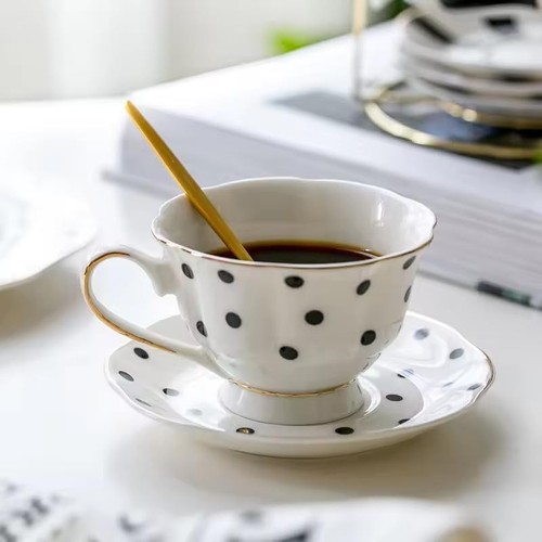 Black and white dotted - and,