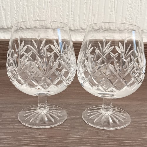 Vintage crystal brandy glasses - brandy,