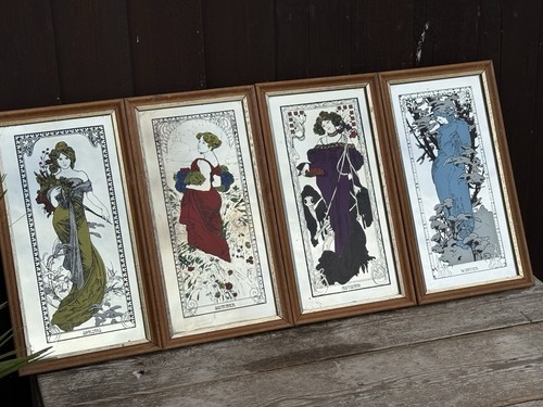 Vintage mucha mirror - mucha, set