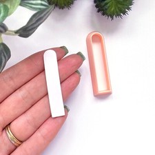 Long Thin Oval Slim Clay