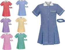 Girls Gingham School Dress