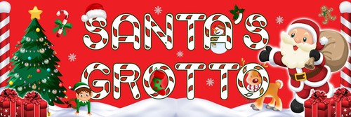 Santa grotto sign - sign,