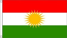 KURDISTAN FLAG 5' x 3' Kurdish