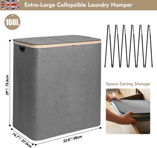 Laundry hamper with lid - laundry,