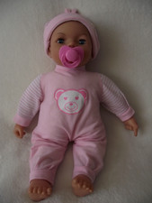 18" BAYER INTERACTIVE SOFT BODIED BABY DOLL - GIGGLES, SAYS MAMA & PAPA