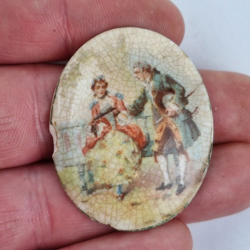 Vintage porcelain plaque - porcelain,