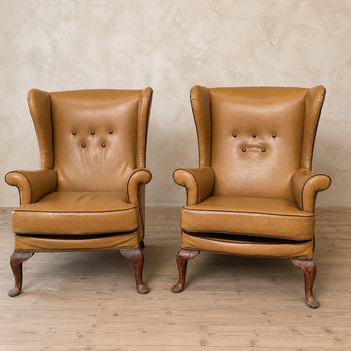 Queen anne style - queen, wingback
