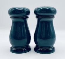 Rare Denby Greenwich Salt & Pepper Pot With Stoppers Greenwich Green