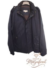 Calvin Klein Men's Jacket Dark Blue Teal Size XXL With Hidden Hood