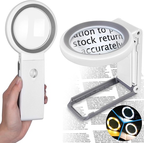 Magnifying glass with light - with,