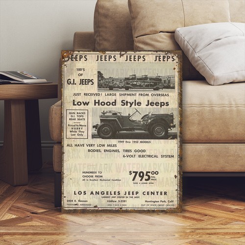Vintage style ww2 willys - style, jeep