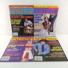 4x Detective Headquarters 1999 True Crime Magazine Bundle Murder Sex Victim