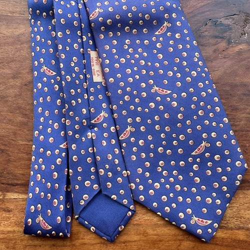 Hermès 100 silk tie peas - silk,