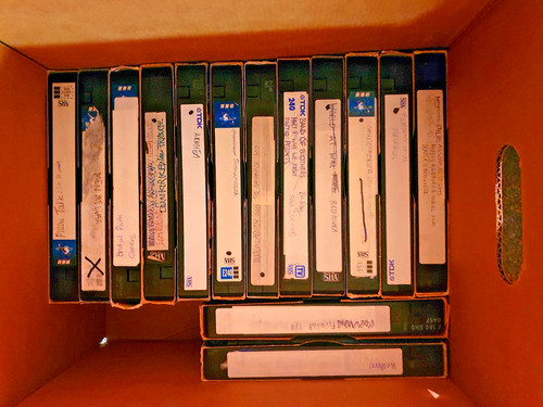 Job lot vhs video tapes - job,