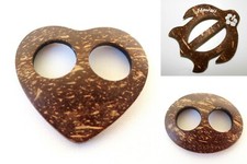 Hawaiian Hand Made Coconut Sarong Pareo Beach Pool Cruise Buckle Clip~Set of 3