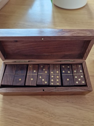 Handcrafted wooden dominoes