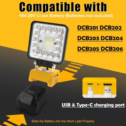 For dewalt 18v battery led - 18v,