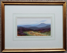 JAMES McIVER - DARTMOOR c1900 -  ORIGINAL  WATERCOLOUR