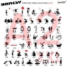 Stencils BANKSY (B9-B64) , A2